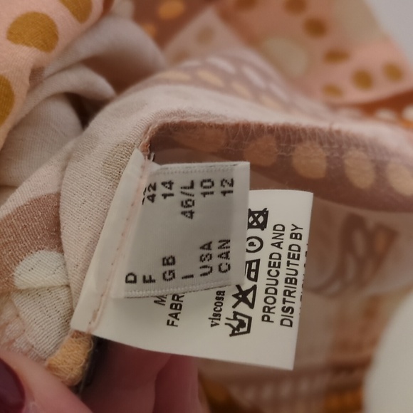 Otto D'Ame Spotted shift dress minimalist contemporary side pockets - Picture 6 of 8